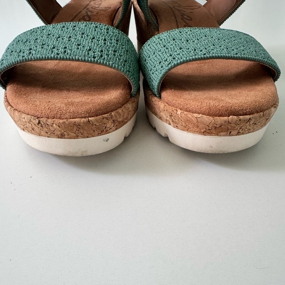 Zodiac Oceana Wedge Sandals with Leather and Fabric Woven Straps - Picture 7 of 8